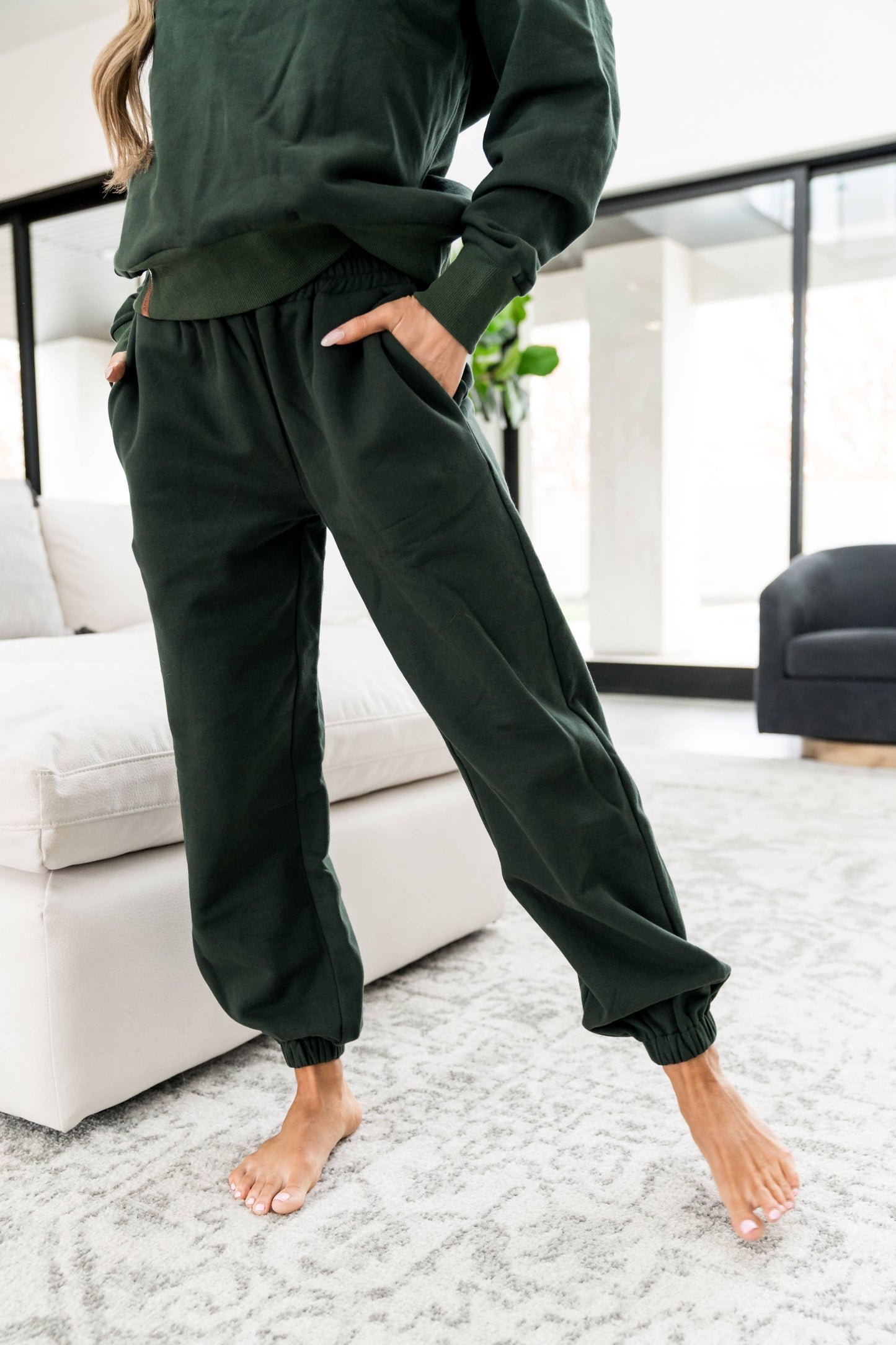 Never Better Joggers- Forest Green