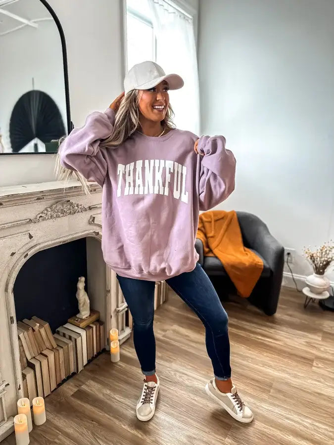 Thankful Puff Crewneck
