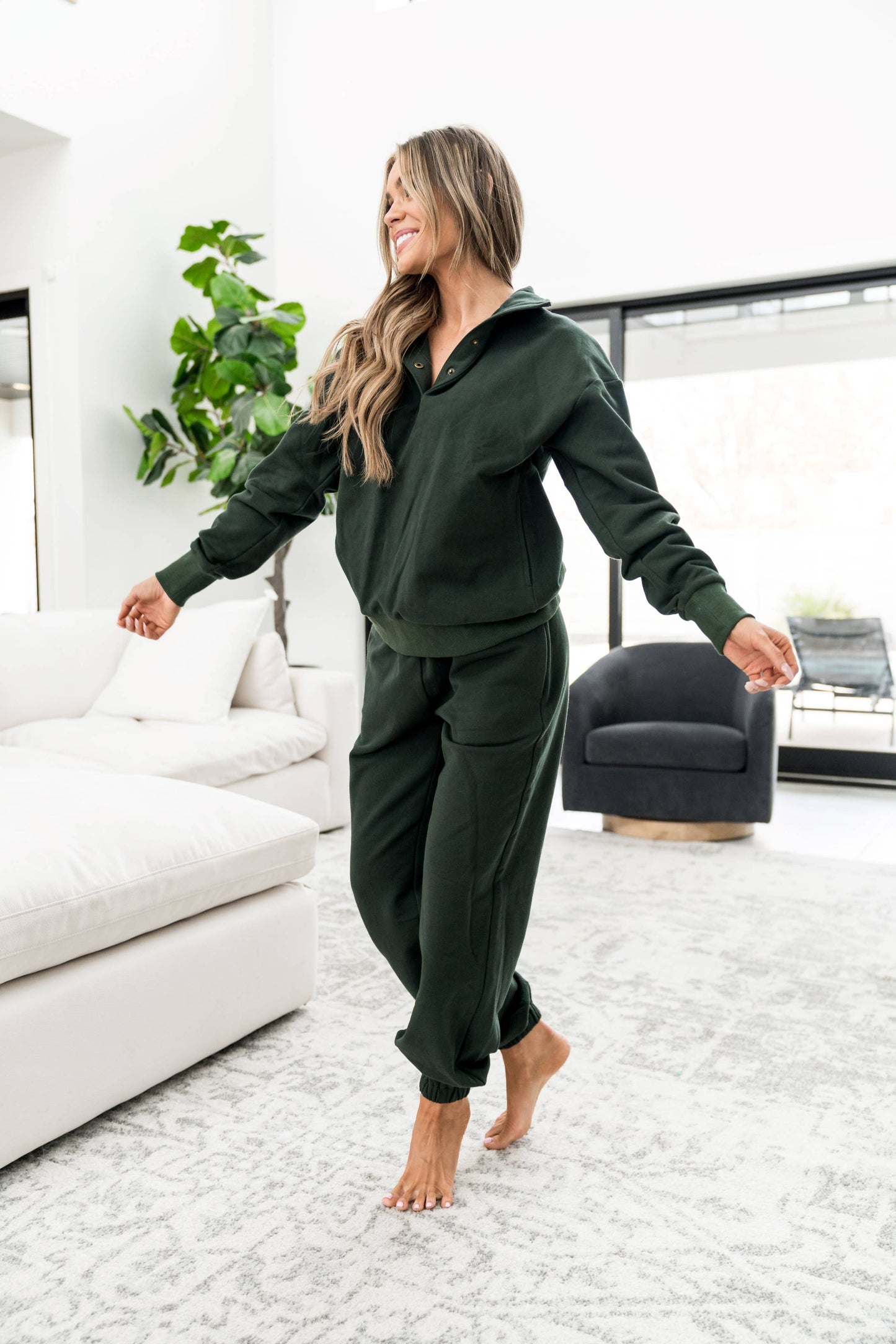 Never Better Joggers- Forest Green