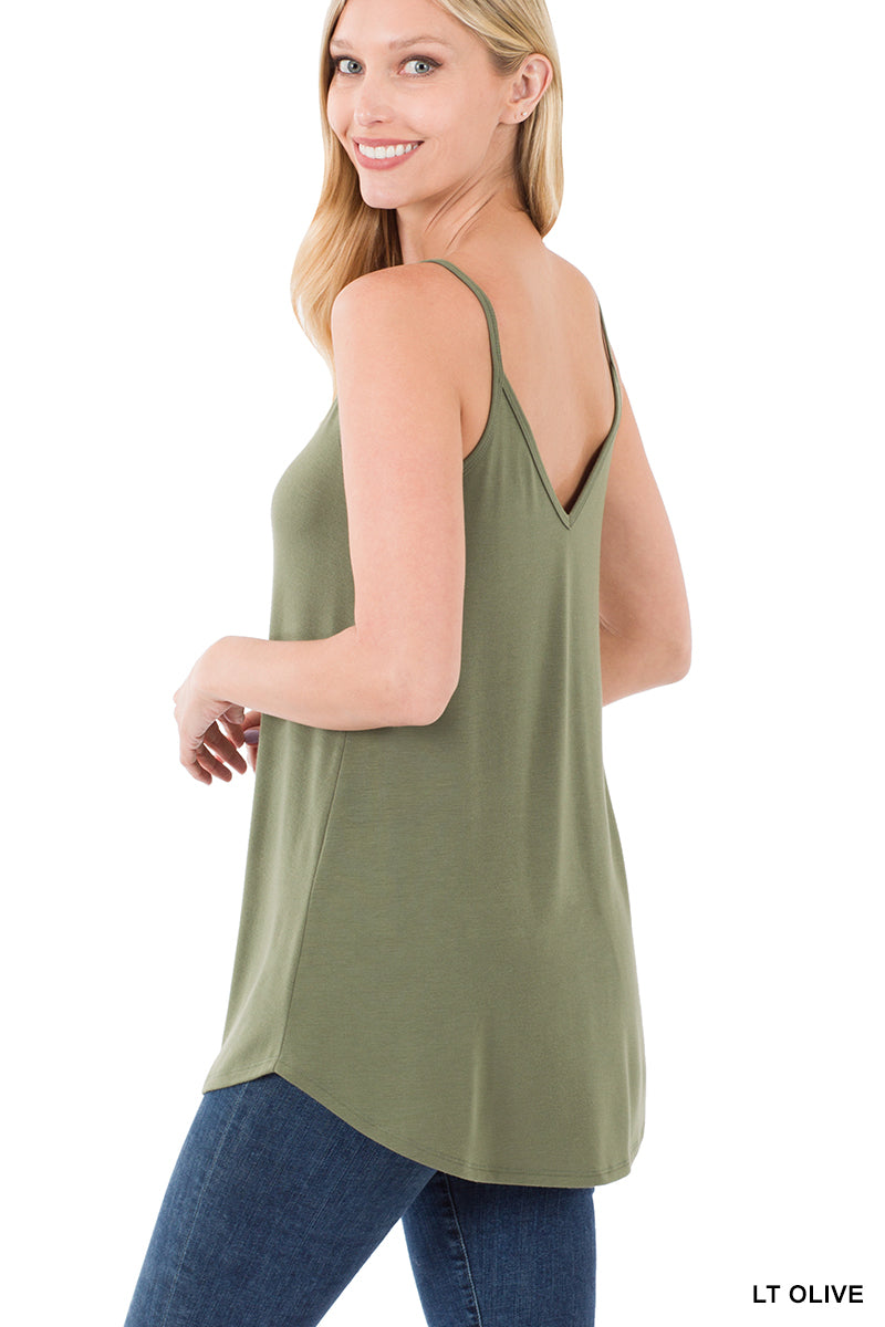 Gemini Cami-Reversible V Neck/Scoop Neck