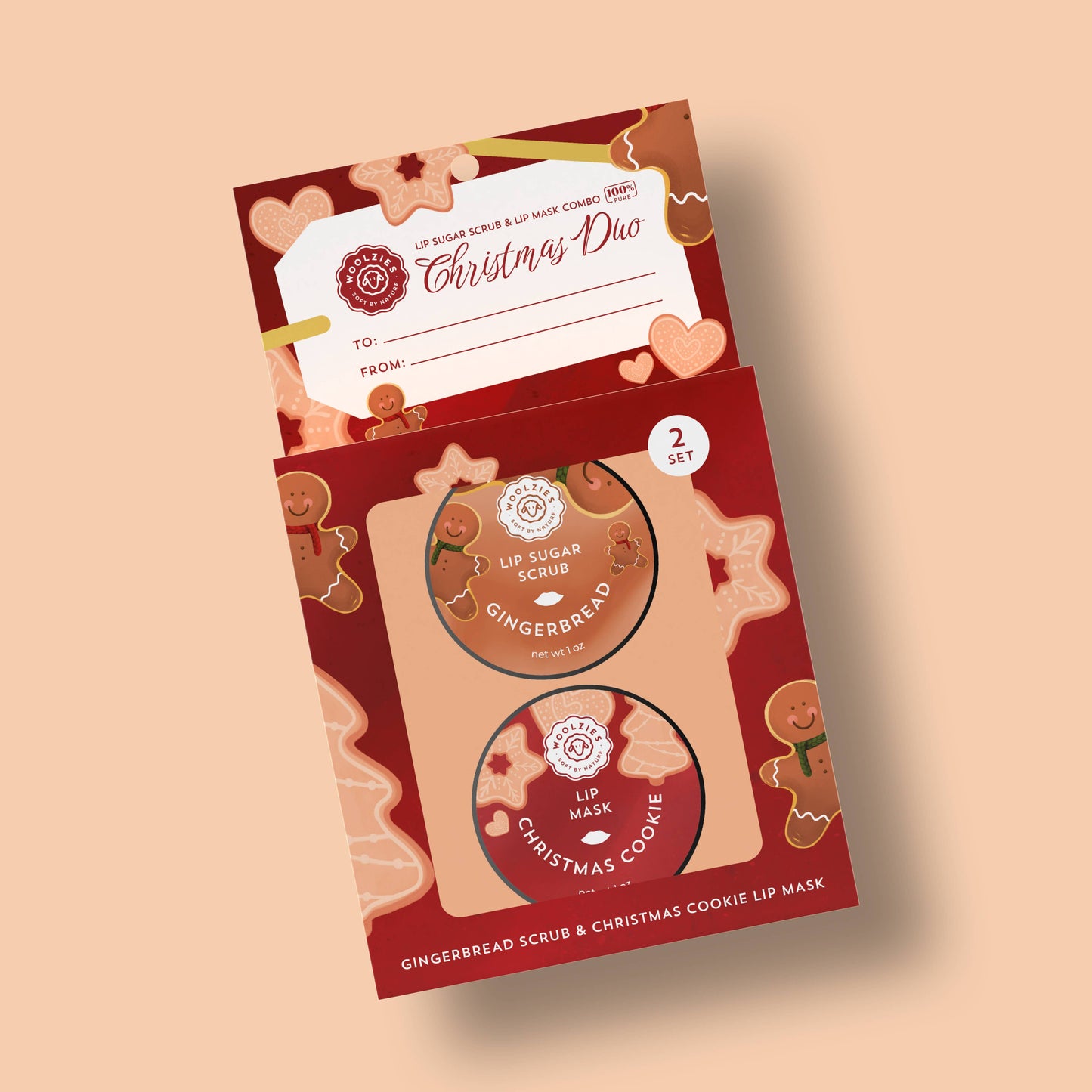 Lip Sugar Scrub & Lip Mask Christmas Duo: To & From Note