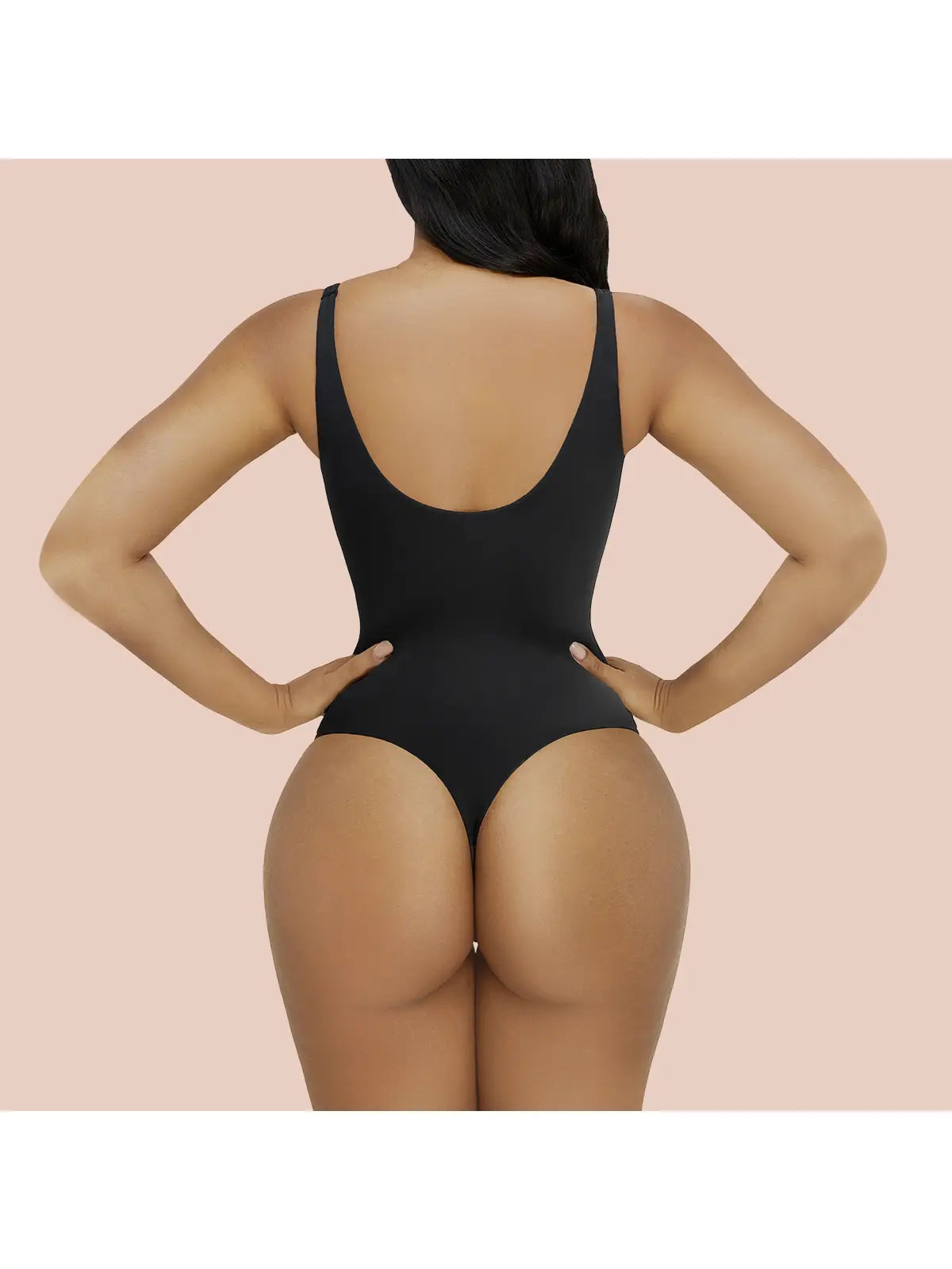 Second-Skin Feel Square Neck Cami Top Thong Bodysuit