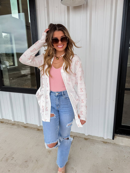 EASTER PRINT LOLA CARDIGAN