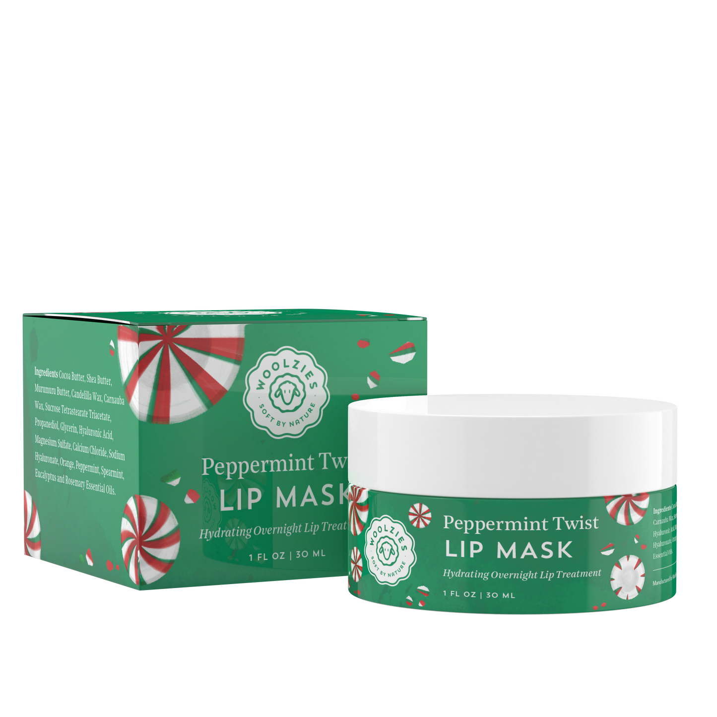 1oz. Peppermint Twist Lip Mask