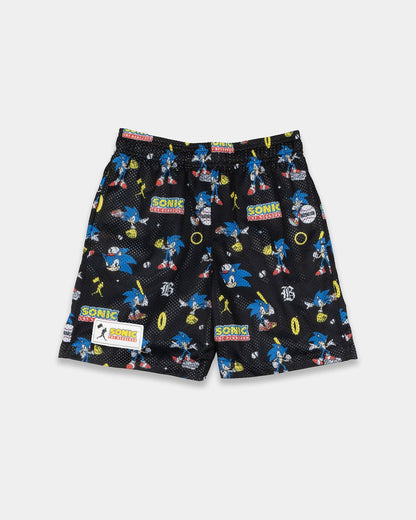 Sonic The Hedgehog Pattern Diamond Pro Youth Mesh Shorts
