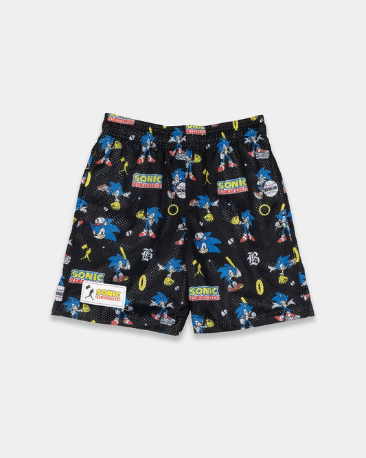 Sonic The Hedgehog Pattern Diamond Pro Youth Mesh Shorts