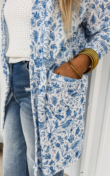 EASTER PRINT LOLA CARDIGAN