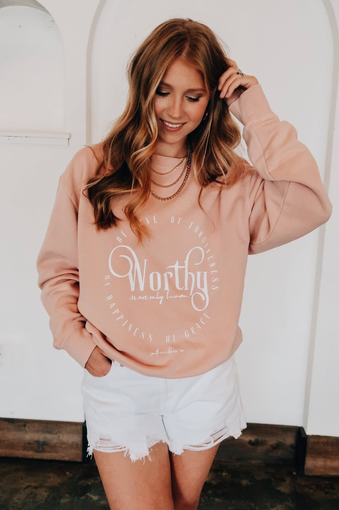 Worthy Peach Sweatshirt