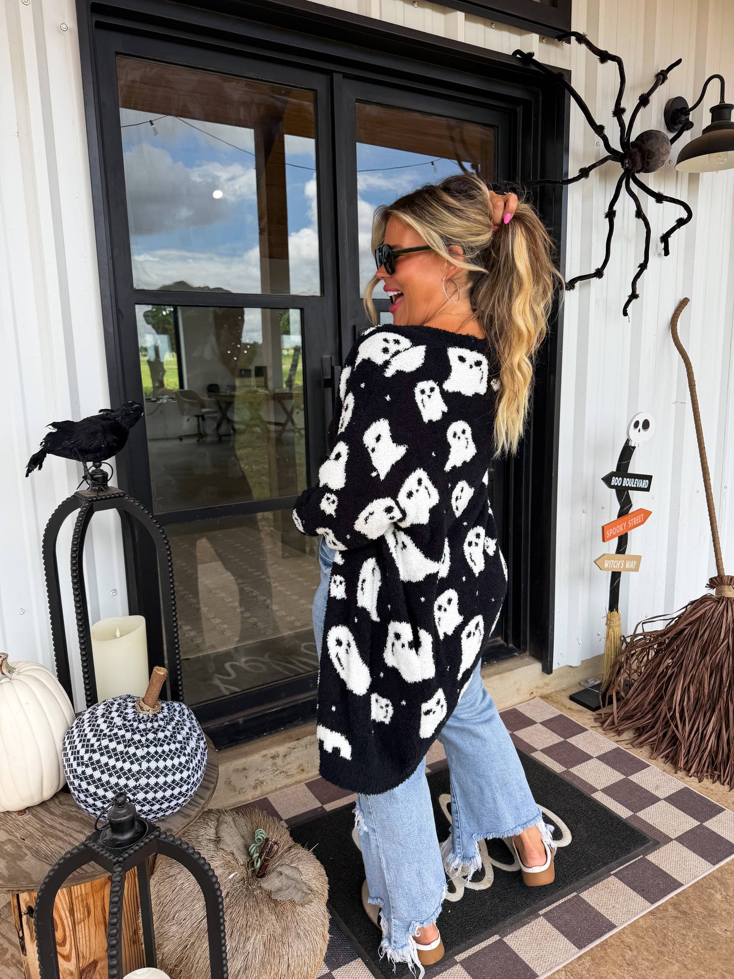 Boo Crew reversible Cloud Cardigan