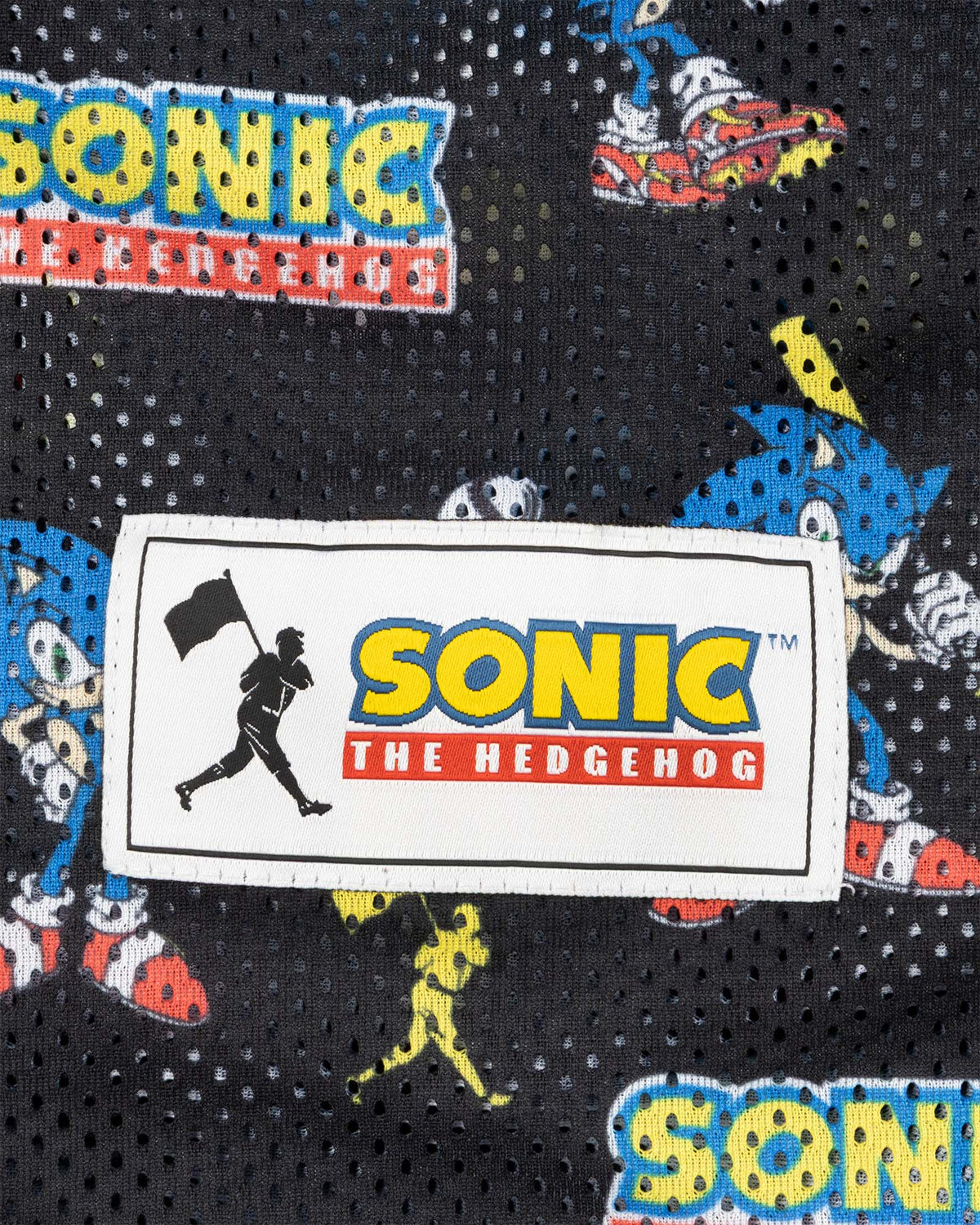 Sonic The Hedgehog Pattern Diamond Pro Youth Mesh Shorts