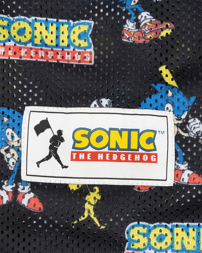 Sonic The Hedgehog Pattern Diamond Pro Youth Mesh Shorts