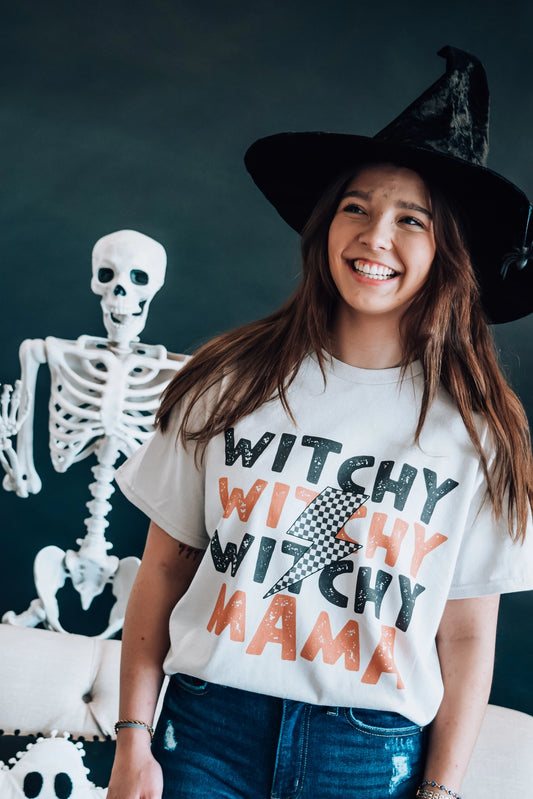 Witchy Witchy Mama Tee- MAMAS