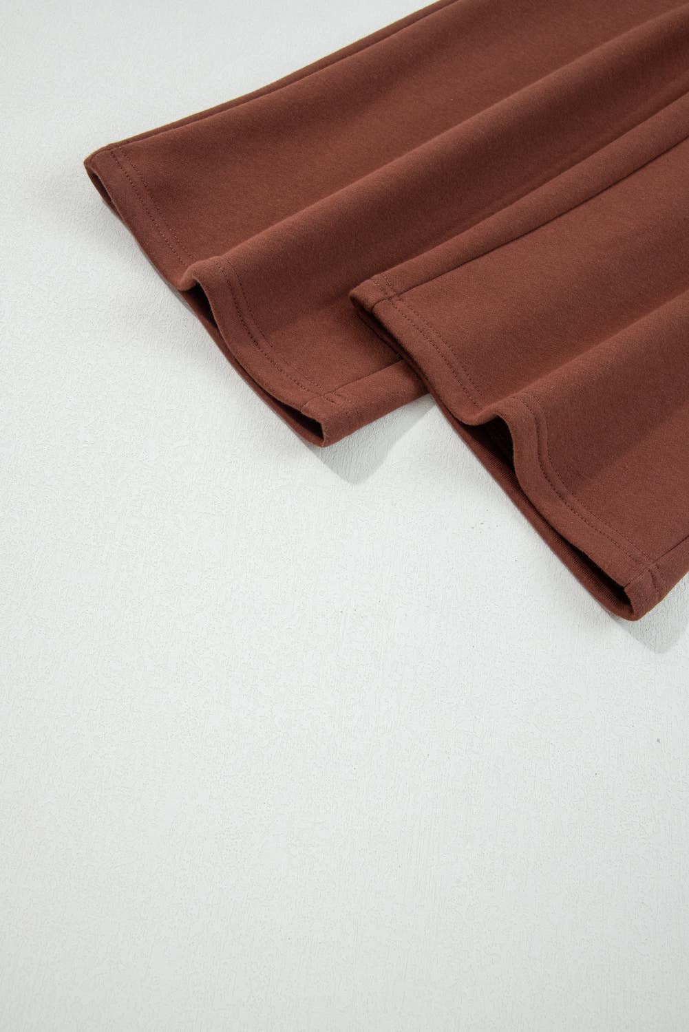 Fleece Lined Leopard Drawstring Elastic Waist Solid Pants