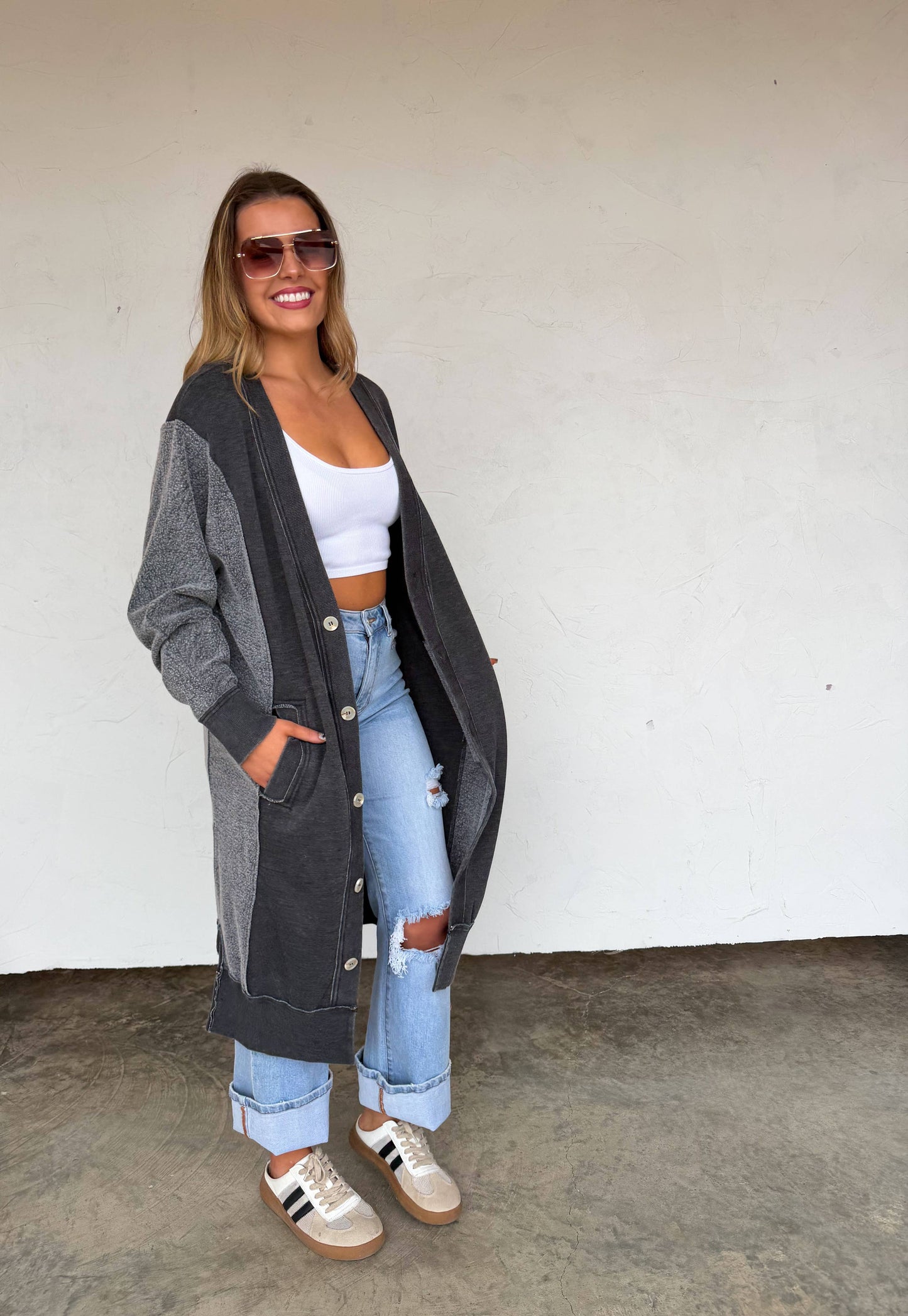 SPRING DESI SWEATSHIRT CARDIGAN