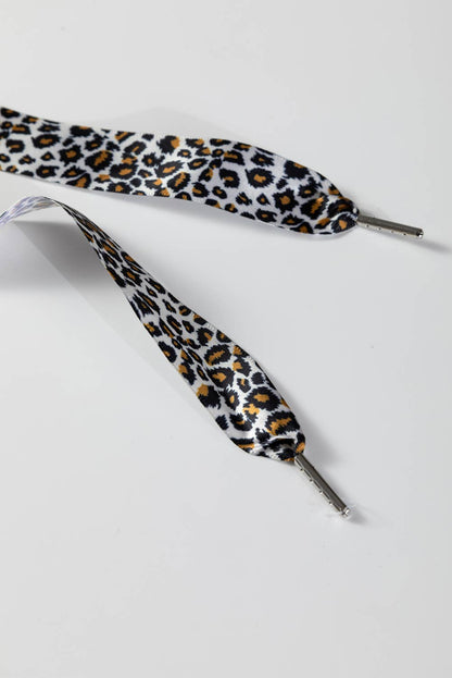 Fleece Lined Leopard Drawstring Elastic Waist Solid Pants