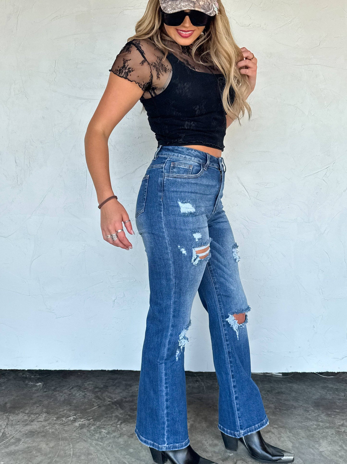 NEW COLORS- ASHLAND STRAIGHT LEG DISTRESSED JEANS