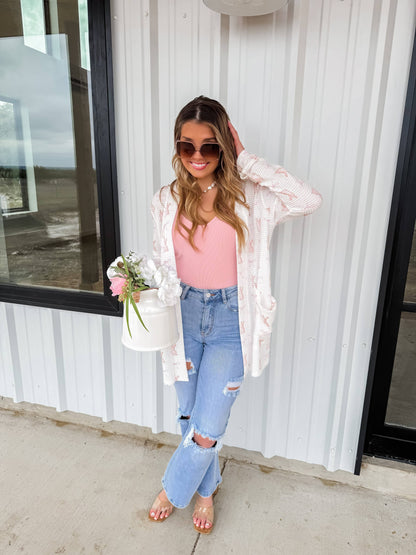 EASTER PRINT LOLA CARDIGAN