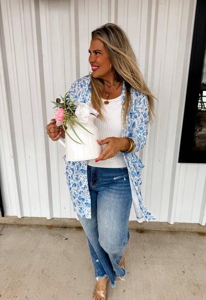 EASTER PRINT LOLA CARDIGAN