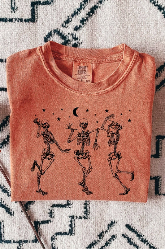 Moonlight Skeletons Comfort Colors Tee- MAMAS CO