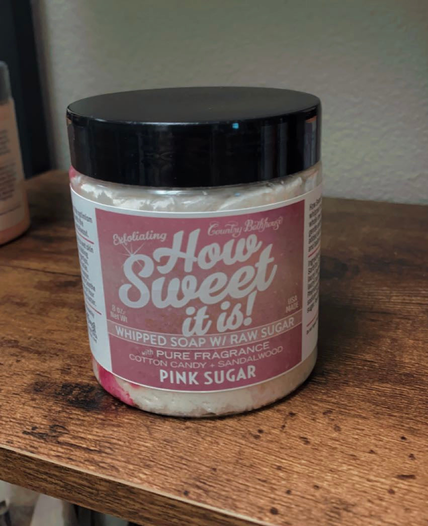 Pink Sugar Exfoliating Whipped Soap