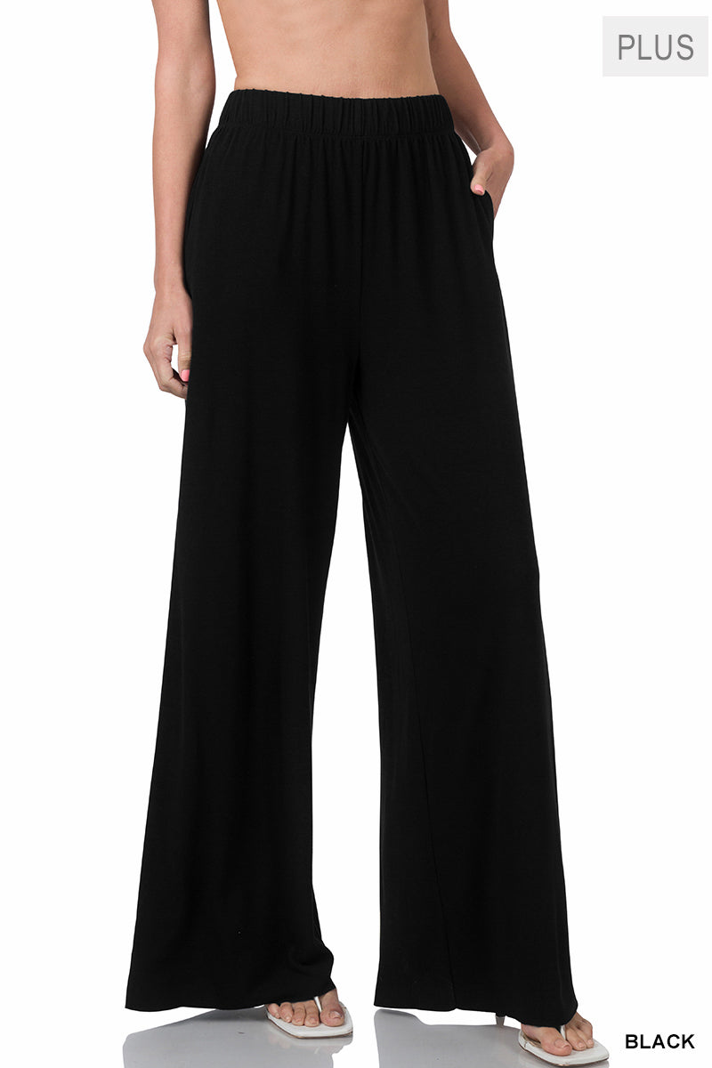 Thanksgiving Pants-  Soft Wide Leg Pants with Pockets