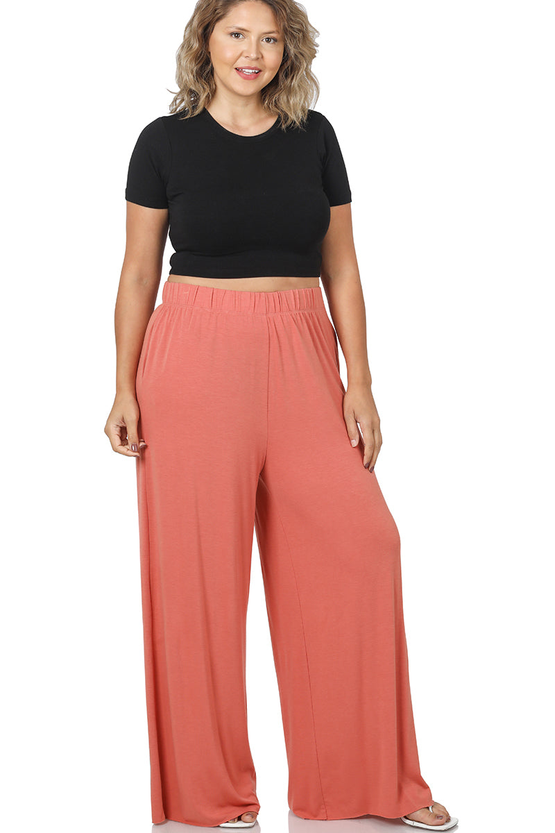 Thanksgiving Pants-  Soft Wide Leg Pants with Pockets