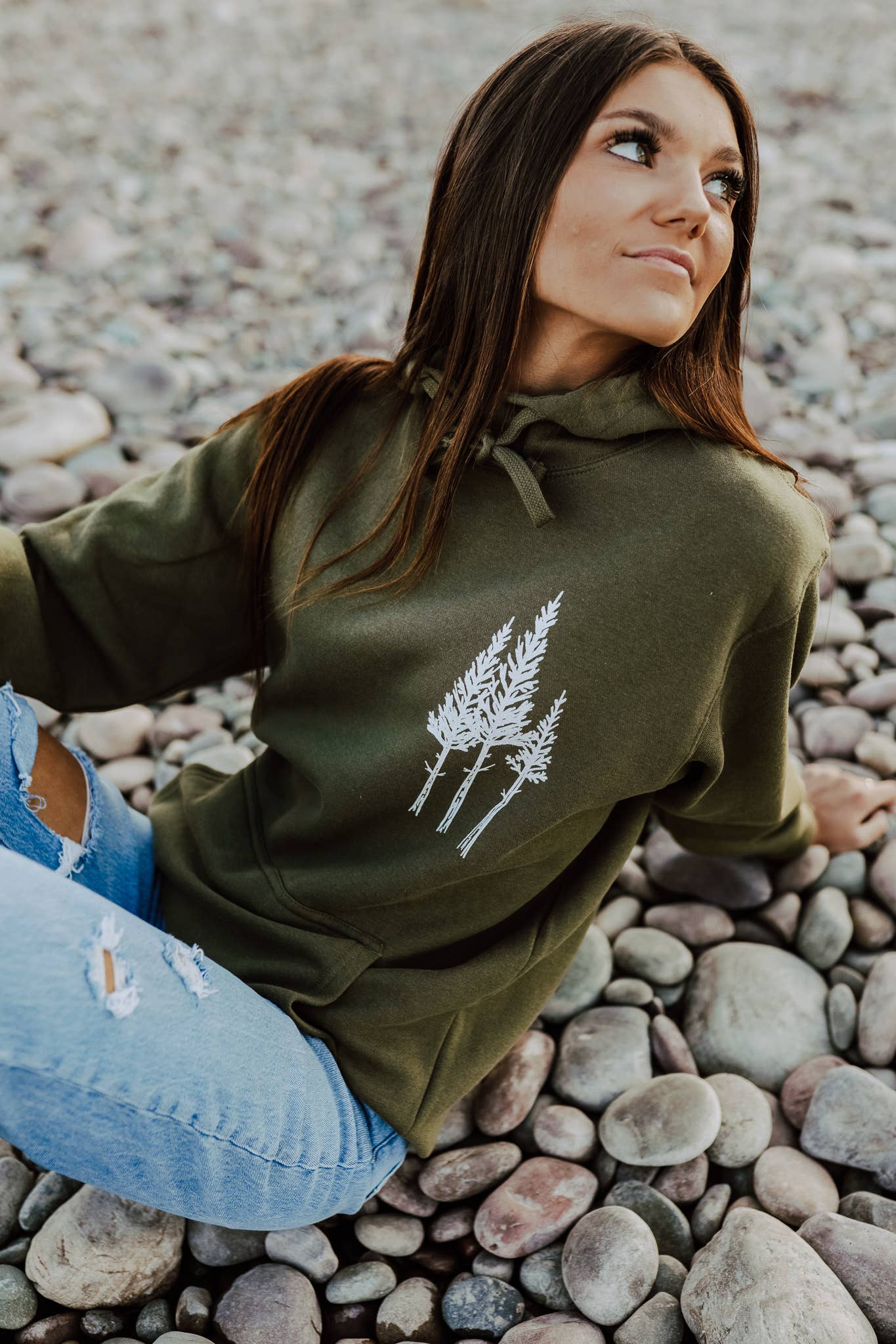 Rustic Three Tree Unisex Hoodie