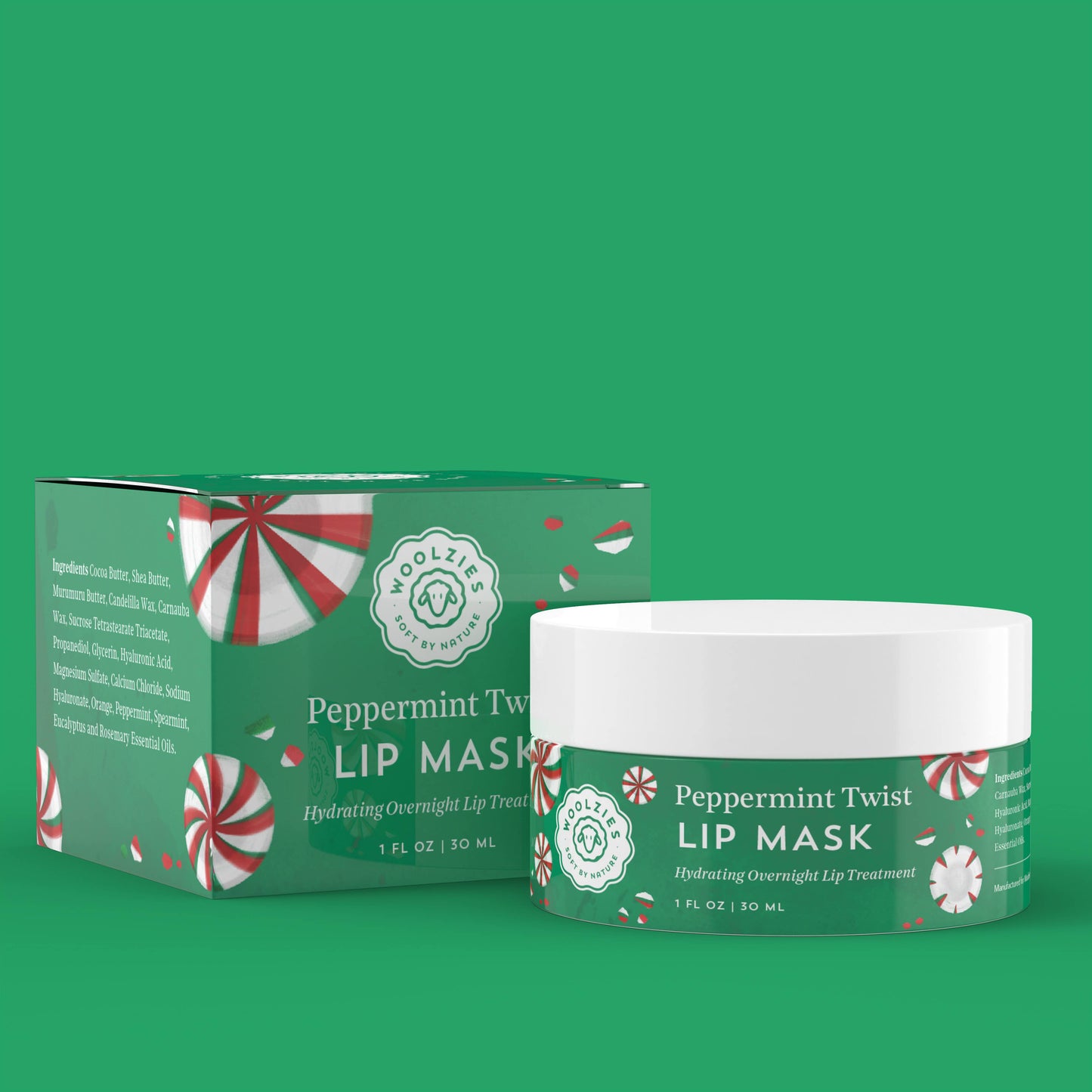 1oz. Peppermint Twist Lip Mask